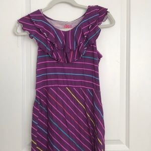 Striped purple dress